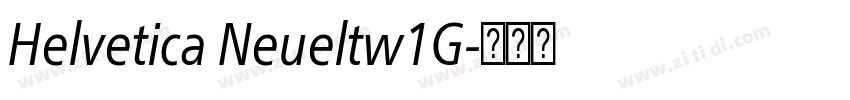 Helvetica Neueltw1G字体转换